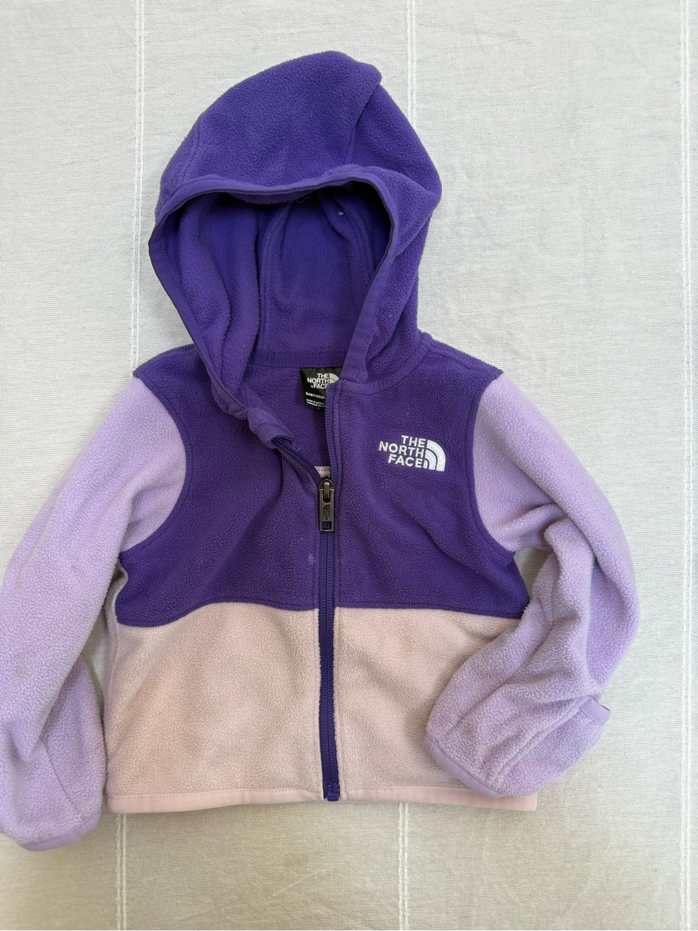 The North Face Babies 6-12m Colorblock Fleece Hoodie